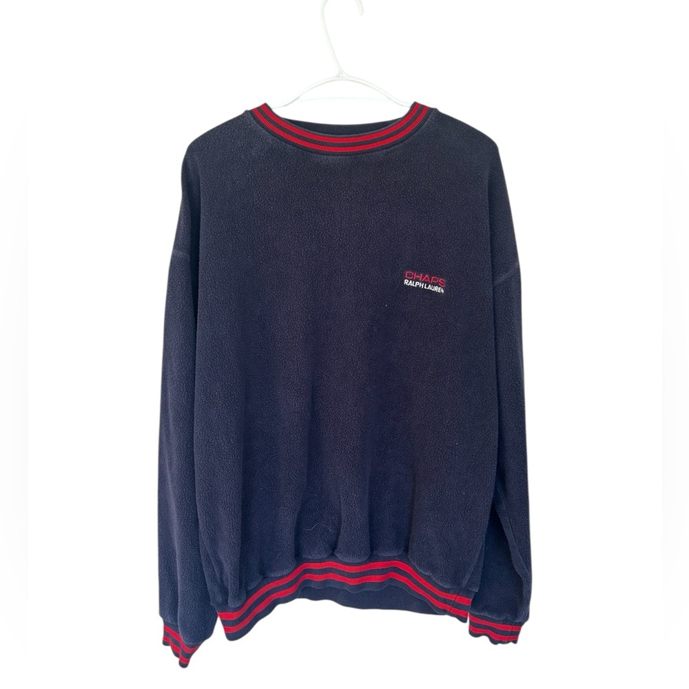 Vintage Chaps Ralph Lauren Fleece Sweater Size L